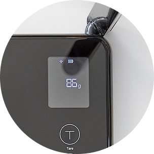 Measures the exact weight of your food