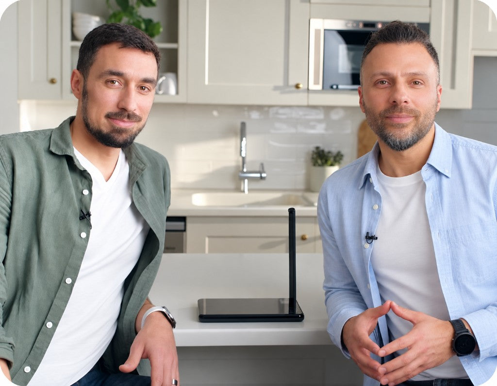 Kostas and Michael, the founders of Qalzy